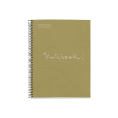 CUADERNO MIQUEL RIUS NOTEBOOK 1 ESPIRAL "ECO EMOTIONS" 80h A4 5x5