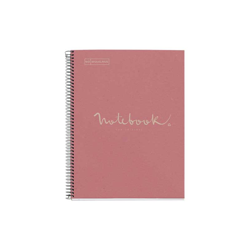CUADERNO MIQUEL RIUS NOTEBOOK 1 ESPIRAL "ECO EMOTIONS" 80h A4 5x5