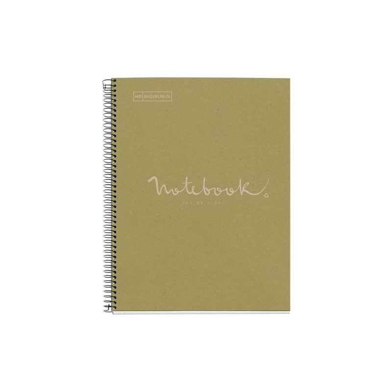 CUADERNO MIQUEL RIUS NOTEBOOK 1 ESPIRAL "ECO EMOTIONS" 80h A4 HORIZONTAL