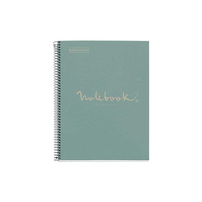 CUADERNO MIQUEL RIUS NOTEBOOK 1 ESPIRAL "ECO EMOTIONS" 80h A4 HORIZONTAL