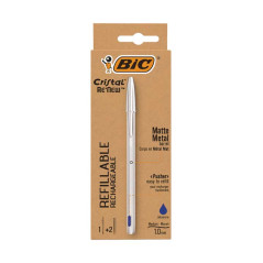 PACK BOLIGRAFO BIC CRISTAL RE`NEW + 2 RECAMBIOS