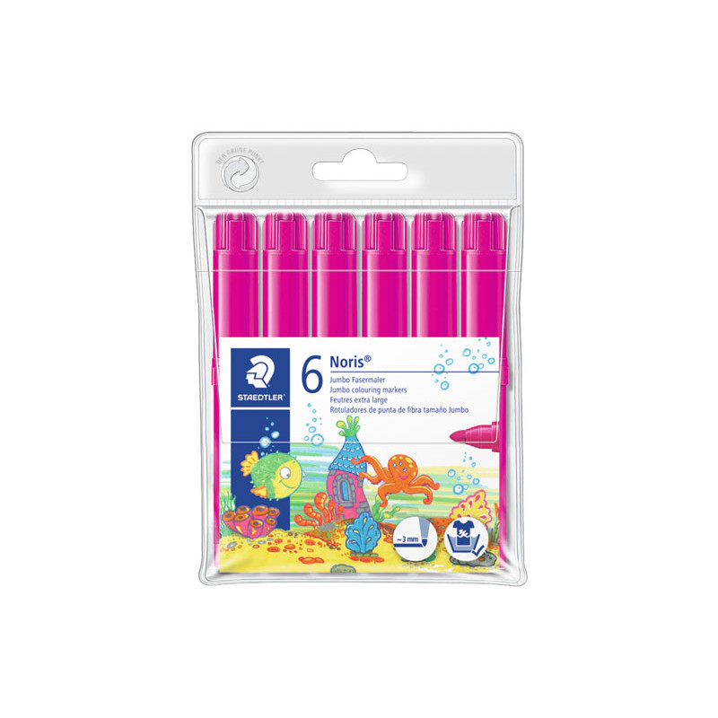 PACK 6 ROTULADORES STAEDTLER NORIS JUMBO