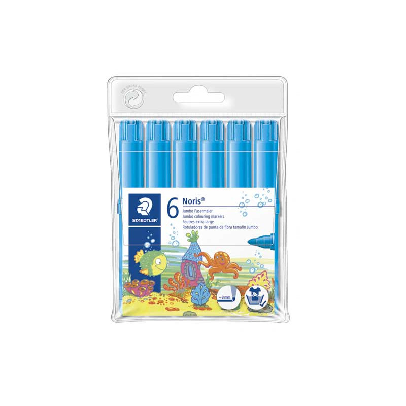 PACK 6 ROTULADORES STAEDTLER NORIS JUMBO PACK 6 ROTULADORES STAEDTLER NORIS JUMBO
