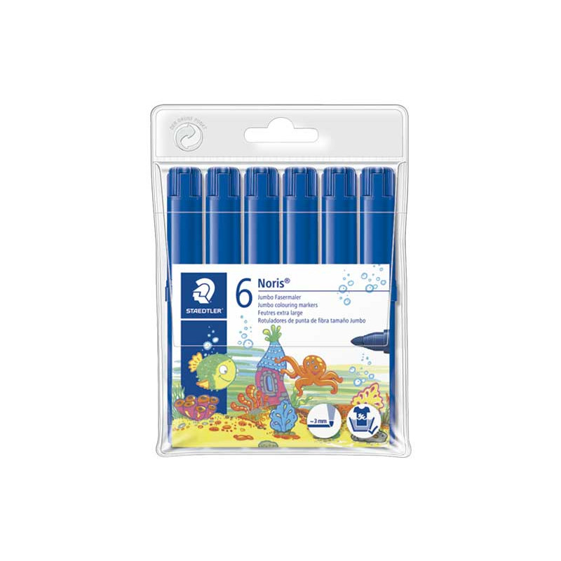 PACK 6 ROTULADORES STAEDTLER NORIS JUMBO PACK 6 ROTULADORES STAEDTLER NORIS JUMBO