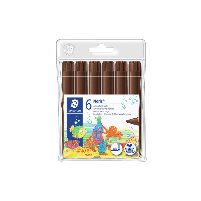 PACK 6 ROTULADORES STAEDTLER NORIS JUMBO