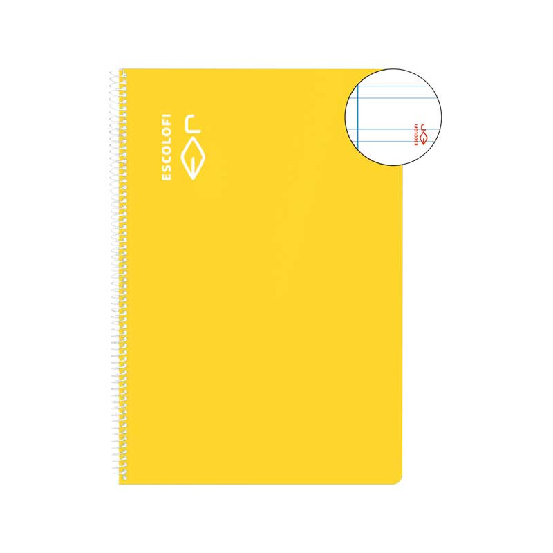 CUADERNO ESPIRAL 100h ESCOLOFI Fº PAUTA 3,5 CON MARGEN