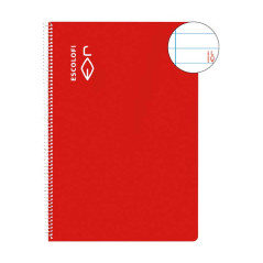 CUADERNO ESPIRAL 100h ESCOLOFI Fº HORIZONTAL CON MARGEN