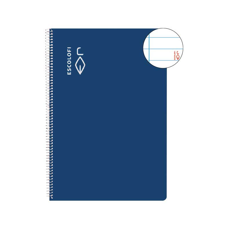 CUADERNO ESPIRAL 100h ESCOLOFI Fº HORIZONTAL CON MARGEN