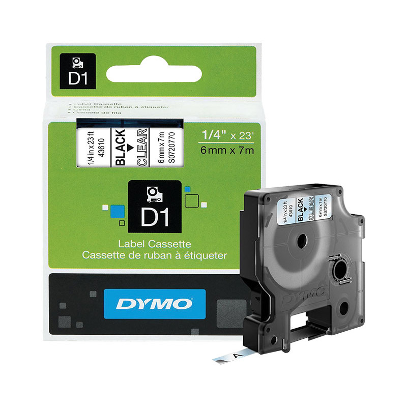 CINTA ROTULAR DYMO D1 6mm CINTA ROTULAR DYMO D1 6mm