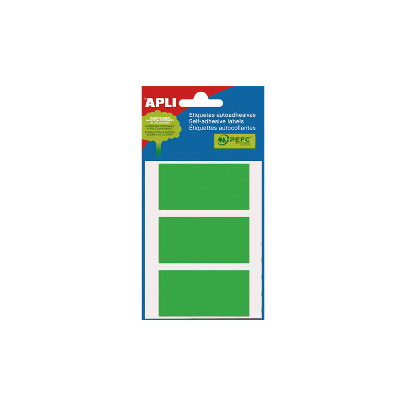 BOLSA 5h ETIQUETAS RECTANGULARES APLI 30x67mm BOLSA 5h ETIQUETAS RECTANGULARES APLI 30x67mm