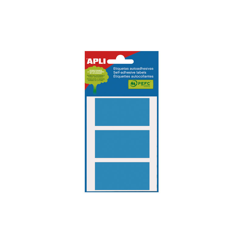 BOLSA 5h ETIQUETAS RECTANGULARES APLI 30x67mm BOLSA 5h ETIQUETAS RECTANGULARES APLI 30x67mm