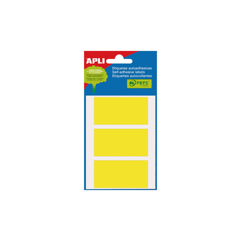 BOLSA 5h ETIQUETAS RECTANGULARES APLI 30x67mm BOLSA 5h ETIQUETAS RECTANGULARES APLI 30x67mm