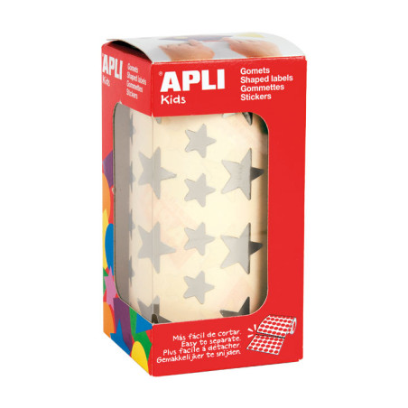 ROLLO GOMETS APLI ESTRELLAS METALIZADAS 2 TAMAÑOS