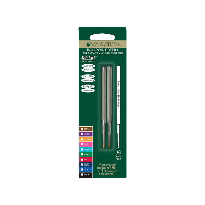 BLÍSTER 2 RECAMBIOS MONTEVERDE M132 PARA BOLÍGRAFO BLÍSTER 2 RECAMBIOS MONTEVERDE M132 PARA BOLÍGRAFO