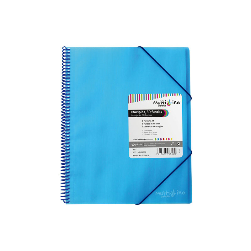 CARPETA GRAFOPLÁS CON 30 FUNDAS MAXIPLÁS PP MULTILINE CARPETA GRAFOPLÁS CON 30 FUNDAS MAXIPLÁS PP MULTILINE