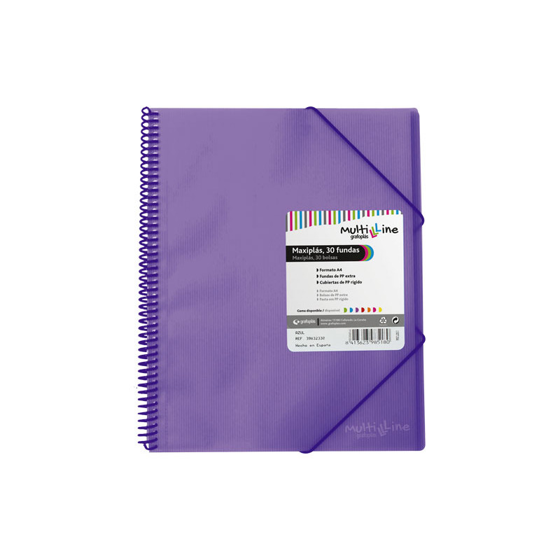 CARPETA GRAFOPLÁS CON 30 FUNDAS MAXIPLÁS PP MULTILINE CARPETA GRAFOPLÁS CON 30 FUNDAS MAXIPLÁS PP MULTILINE