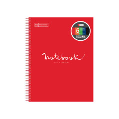CUADERNO MIQUEL RIUS NOTEBOOK 5 "EMOTIONS" 120h A4 INTENSOS