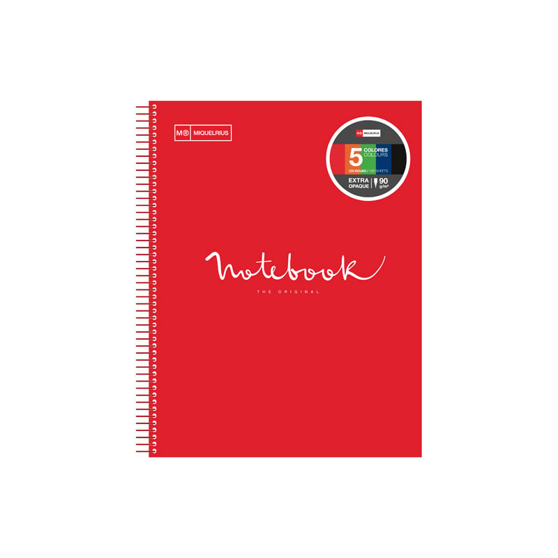 CUADERNO MIQUEL RIUS NOTEBOOK 5 "EMOTIONS" 120h A4 INTENSOS