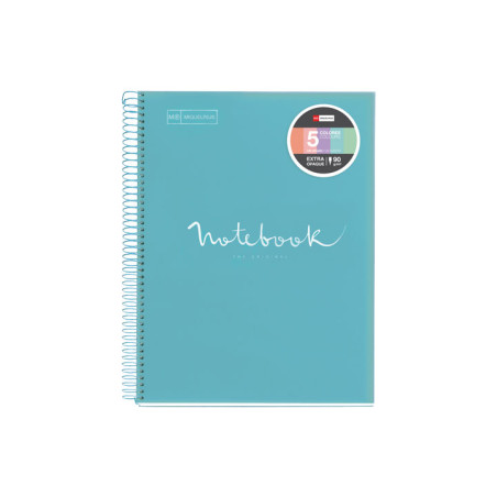 CUADERNO MIQUEL RIUS NOTEBOOK 5 "EMOTIONS" 120h A4 PASTEL