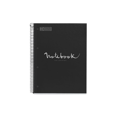 CUADERNO MIQUEL RIUS NOTEBOOK 1 ESPIRAL "EMOTIONS" 80h A4 5x5 INTENSOS