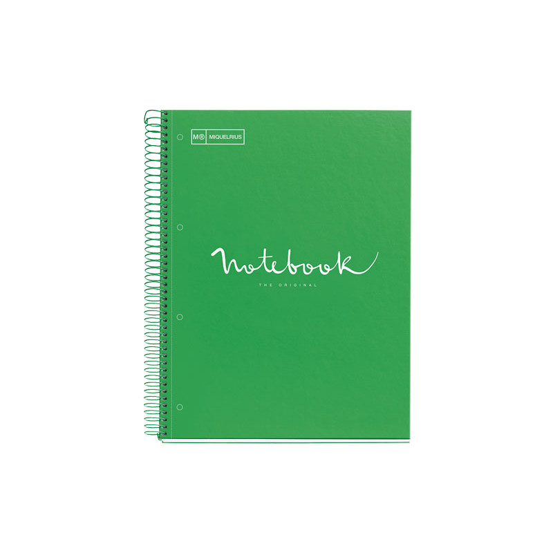 CUADERNO MIQUEL RIUS NOTEBOOK 1 ESPIRAL "EMOTIONS" 80h A4 5x5 INTENSOS