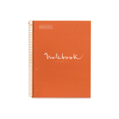 CUADERNO MIQUEL RIUS NOTEBOOK 1 ESPIRAL "EMOTIONS" 80h A4 5x5 INTENSOS
