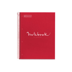 CUADERNO MIQUEL RIUS NOTEBOOK 1 ESPIRAL "EMOTIONS" 80h A4 5x5 INTENSOS