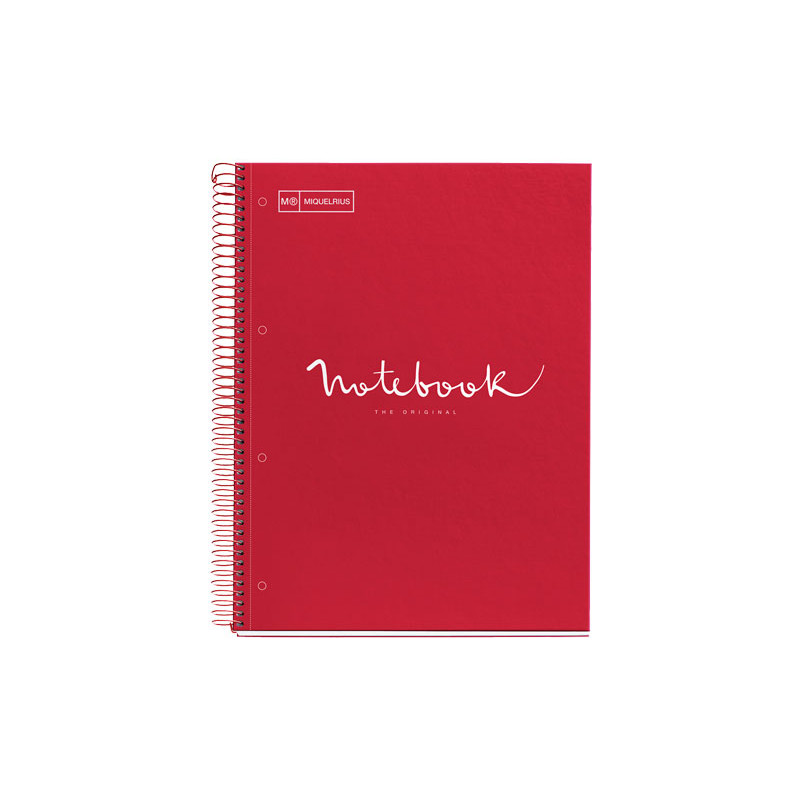 CUADERNO MIQUEL RIUS NOTEBOOK 1 ESPIRAL "EMOTIONS" 80h A4 5x5 INTENSOS
