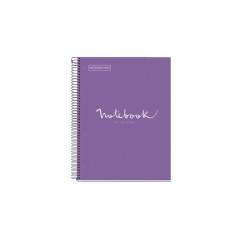 CUADERNO MIQUEL RIUS NOTEBOOK 1 ESPIRAL "EMOTIONS" 80h A4 5x5 INTENSOS