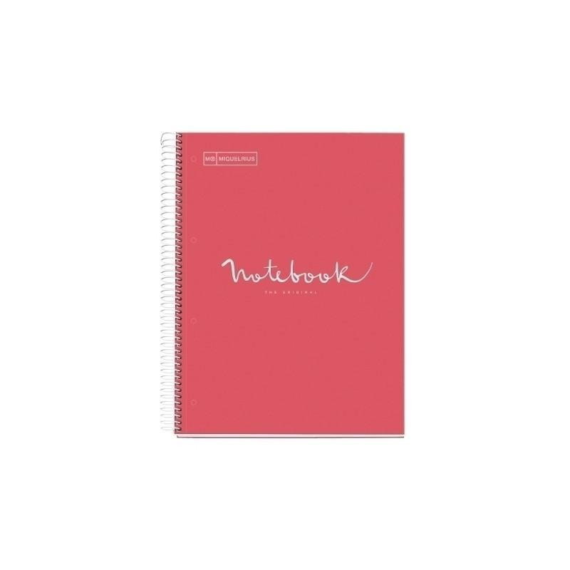 CUADERNO MIQUEL RIUS NOTEBOOK 1 ESPIRAL "EMOTIONS" 80h A4 5x5 INTENSOS