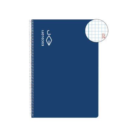 CUADERNO ESPIRAL 80h ESCOLOFI A4 4x4 CON MARGEN