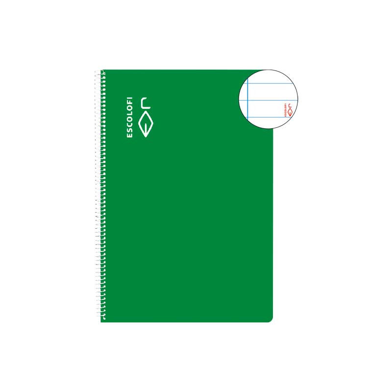 CUADERNO ESPIRAL 80h ESCOLOFI A4 HORIZONTAL CON MARGEN CUADERNO ESPIRAL 80h ESCOLOFI A4 HORIZONTAL CON MARGEN