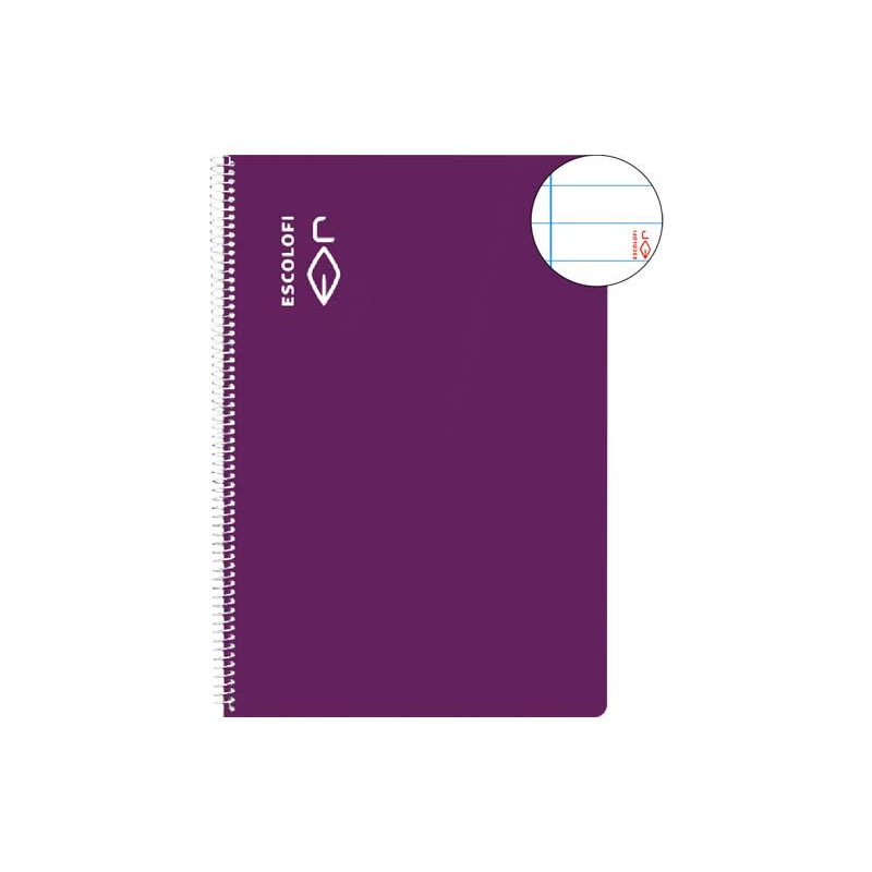 CUADERNO ESPIRAL 80h ESCOLOFI A4 HORIZONTAL CON MARGEN CUADERNO ESPIRAL 80h ESCOLOFI A4 HORIZONTAL CON MARGEN