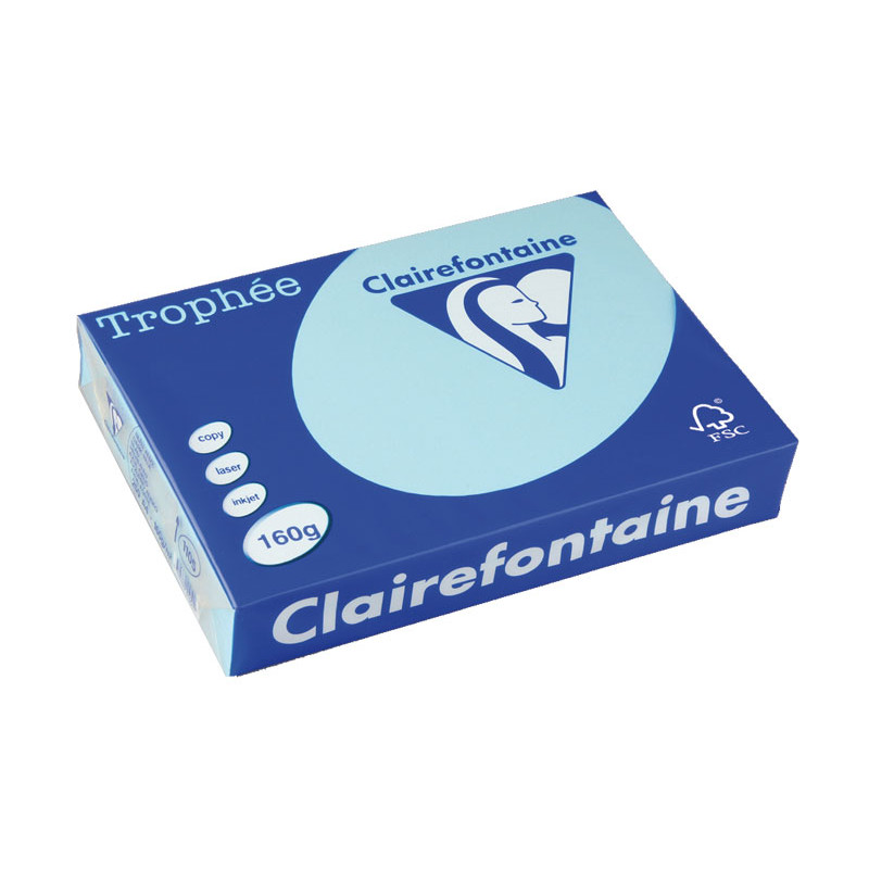PAQUETE 250h PAPEL TROPHÉE CLAIREFONTAINE 160gr A4 PASTEL PAQUETE 250h PAPEL TROPHÉE CLAIREFONTAINE 160gr A4 PASTEL