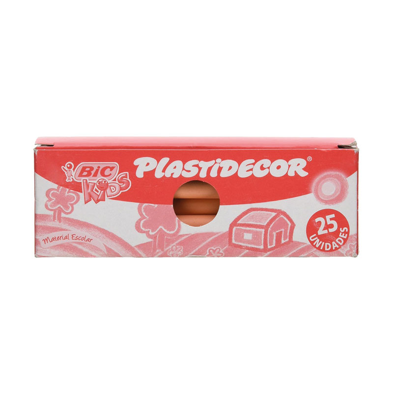 CAJA 25 LÁPICES DE CERA BIC KIDS PLASTIDECOR