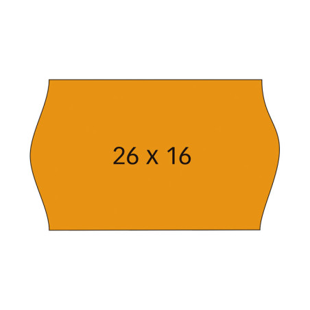 PACK 6 ROLLOS APLI PARA ETIQUETADORA 26x16mm SINUSOIDAL REMOVIBLE