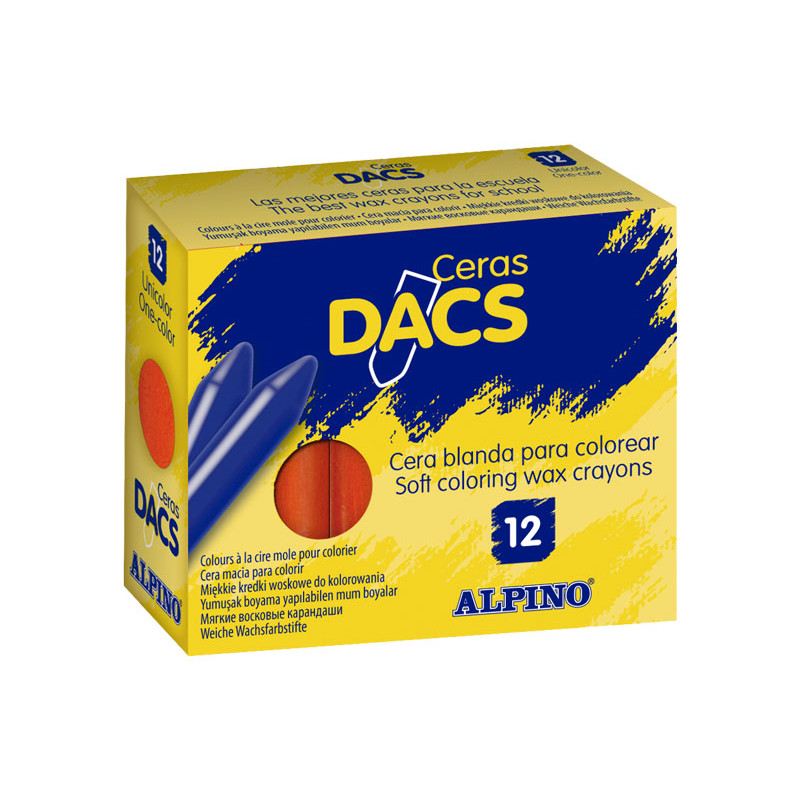 CAJA 12 CERAS DACS ALPINO