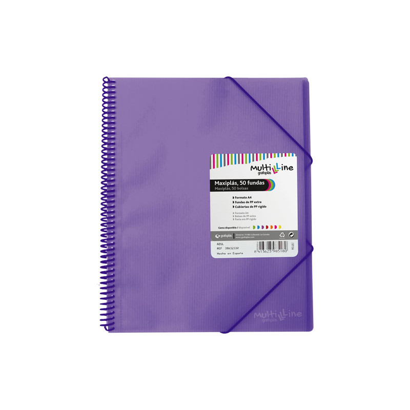 CARPETA GRAFOPLÁS CON 50 FUNDAS MAXIPLÁS PP MULTILINE CARPETA GRAFOPLÁS CON 50 FUNDAS MAXIPLÁS PP MULTILINE