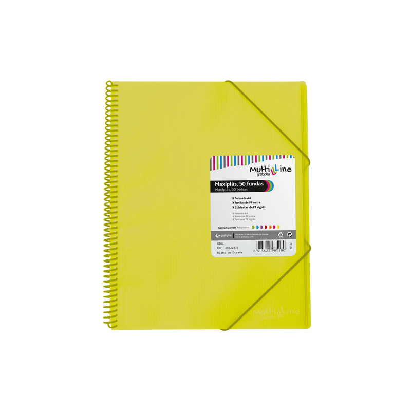 CARPETA GRAFOPLÁS CON 50 FUNDAS MAXIPLÁS PP MULTILINE CARPETA GRAFOPLÁS CON 50 FUNDAS MAXIPLÁS PP MULTILINE