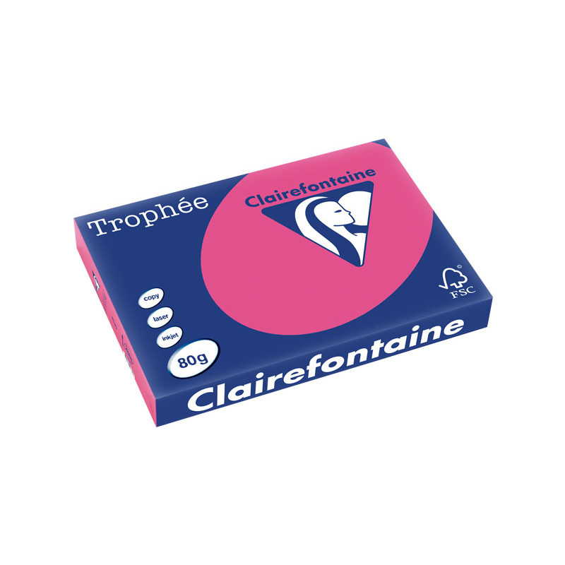 PAQUETE 500h PAPEL TROPHÉE CLAIREFONTAINE A3 FLUORESCENTE PAQUETE 500h PAPEL TROPHÉE CLAIREFONTAINE A3 FLUORESCENTE