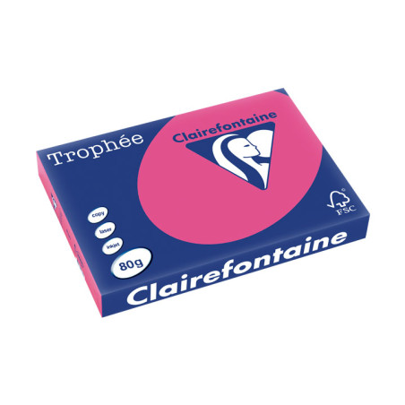 PAQUETE 500h PAPEL TROPHÉE CLAIREFONTAINE A3 FLUORESCENTE