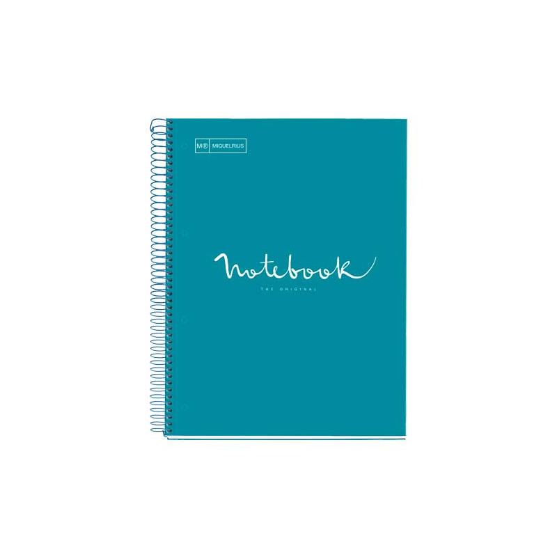 CUADERNO MIQUEL RIUS NOTEBOOK 1 ESPIRAL "EMOTIONS" 80h A4 HORIZONTAL INTENSOS