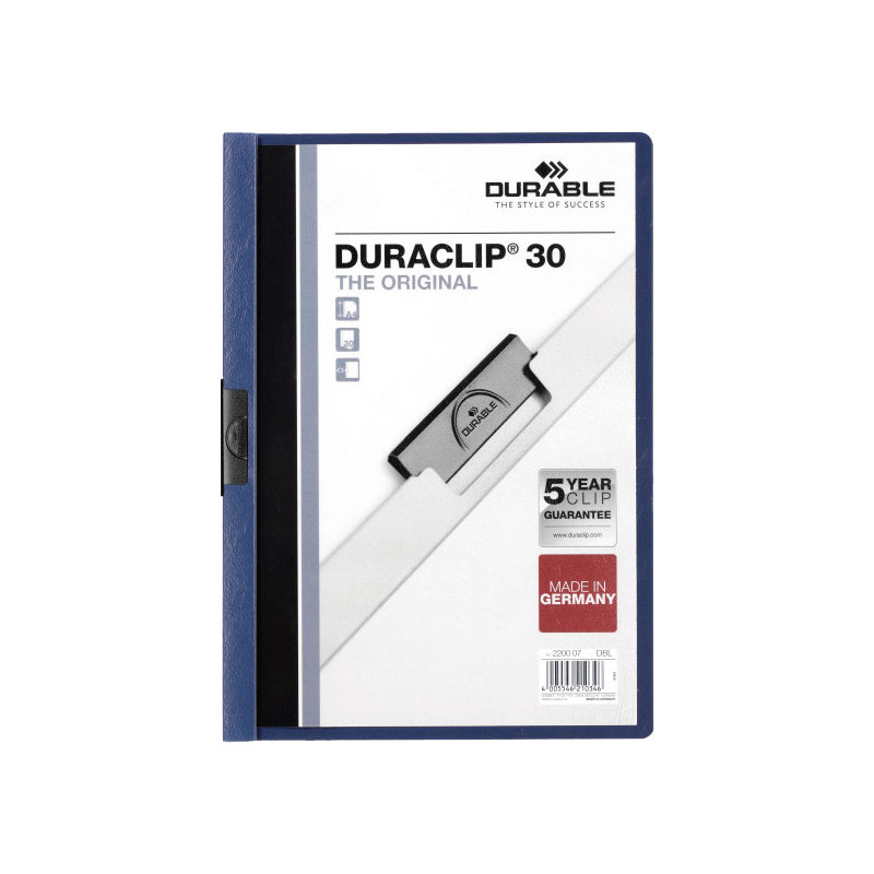 DOSSIER DURABLE CON PINZA DURACLIP 30h