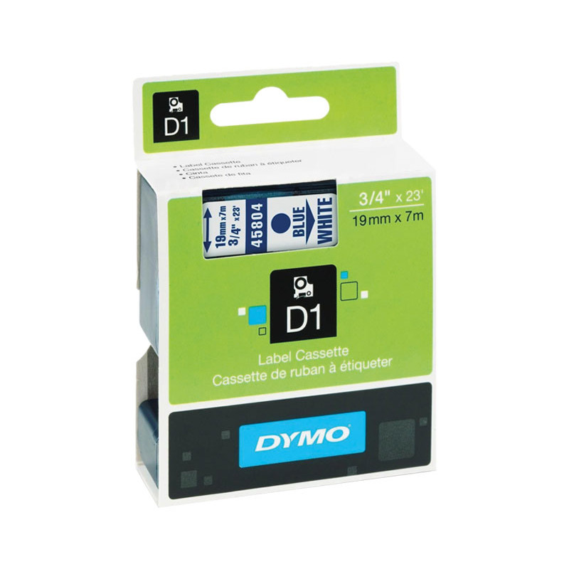 CINTA ROTULAR DYMO D1 19mm FONDO BLANCO CINTA ROTULAR DYMO D1 19mm FONDO BLANCO