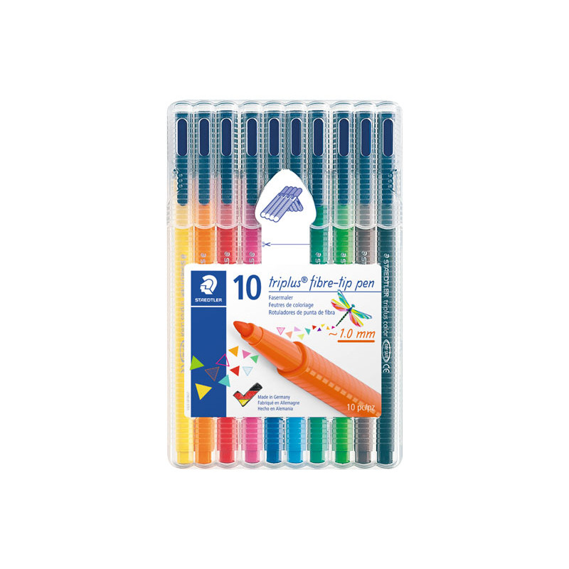 ESTUCHE 10 ROTULADORES STAEDTLER TRIPLUS COLOURS 323