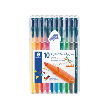 ESTUCHE 10 ROTULADORES STAEDTLER TRIPLUS COLOURS 323