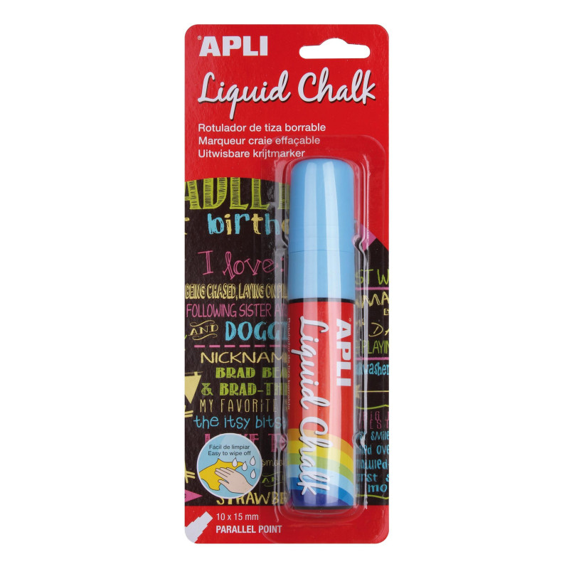 ROTULADOR APLI LIQUID CHALK PUNTA BISELADA