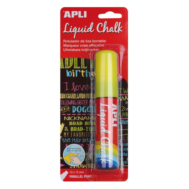 ROTULADOR APLI LIQUID CHALK PUNTA BISELADA ROTULADOR APLI LIQUID CHALK PUNTA BISELADA