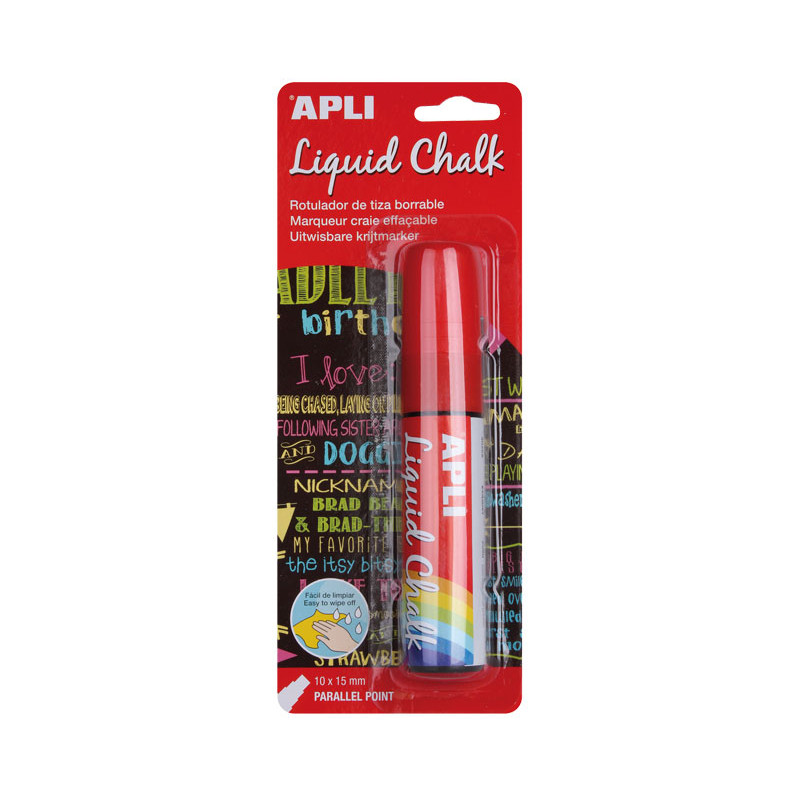 ROTULADOR APLI LIQUID CHALK PUNTA BISELADA