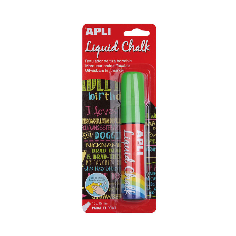 ROTULADOR APLI LIQUID CHALK PUNTA BISELADA